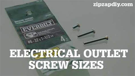 screw mount electrical box|electrical outlet screws size.